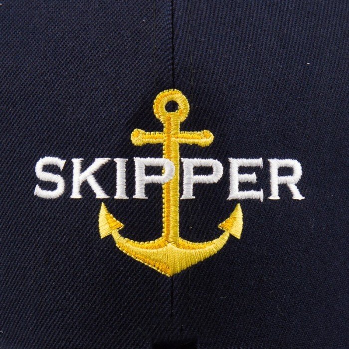 Nautical Anchor Skipper Cap - Image 2