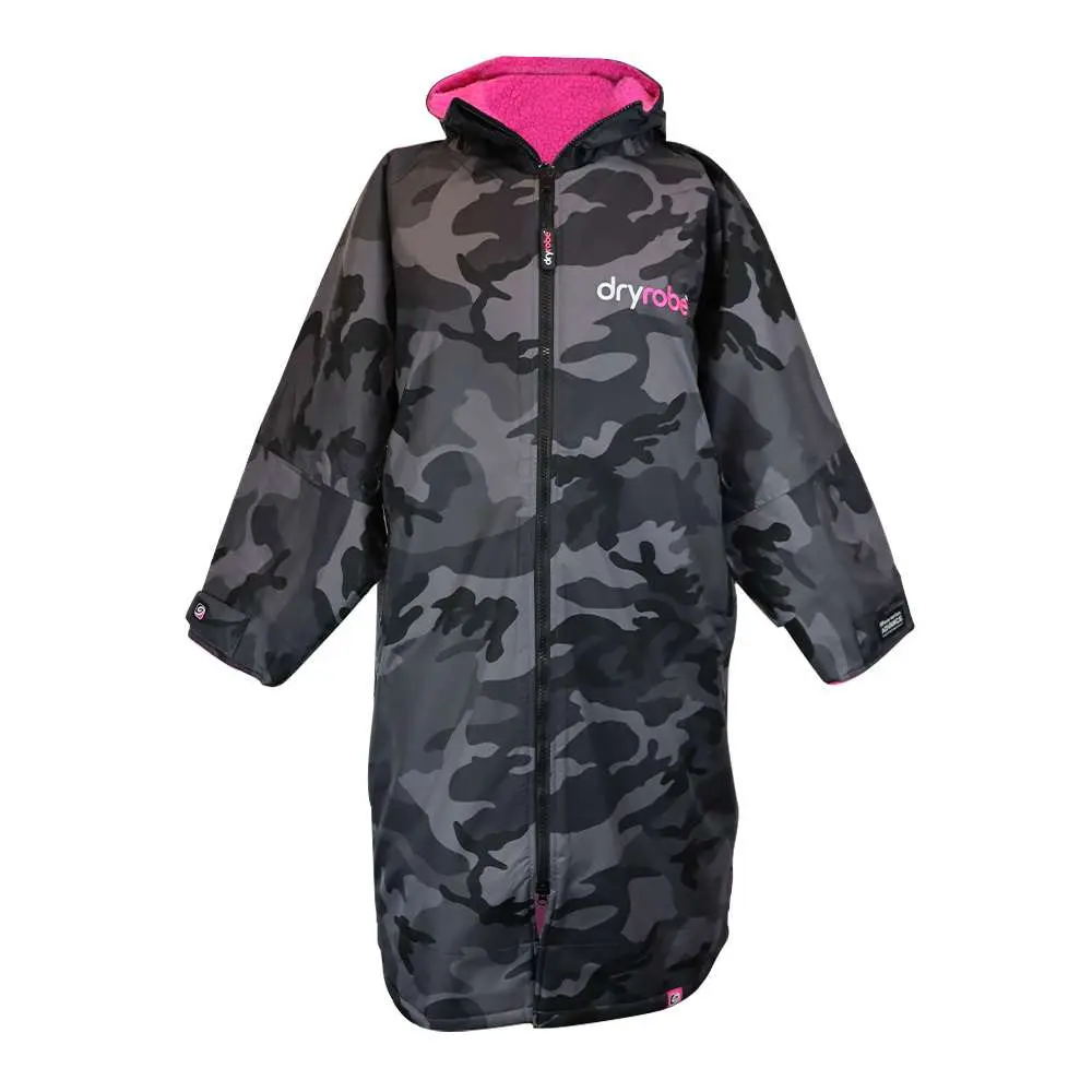 Dryrobe Advanced Long Sleeved - Black Pink Camo - Image 2