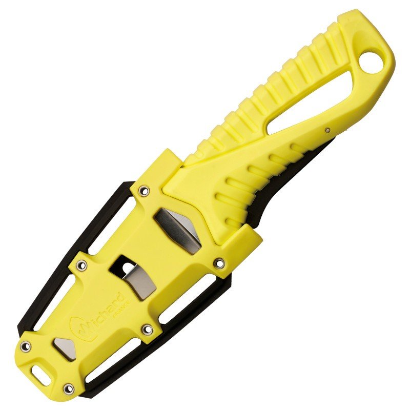 Wichard Rescue Knife with Fixed Blade and Sheath - Yellow - Image 5
