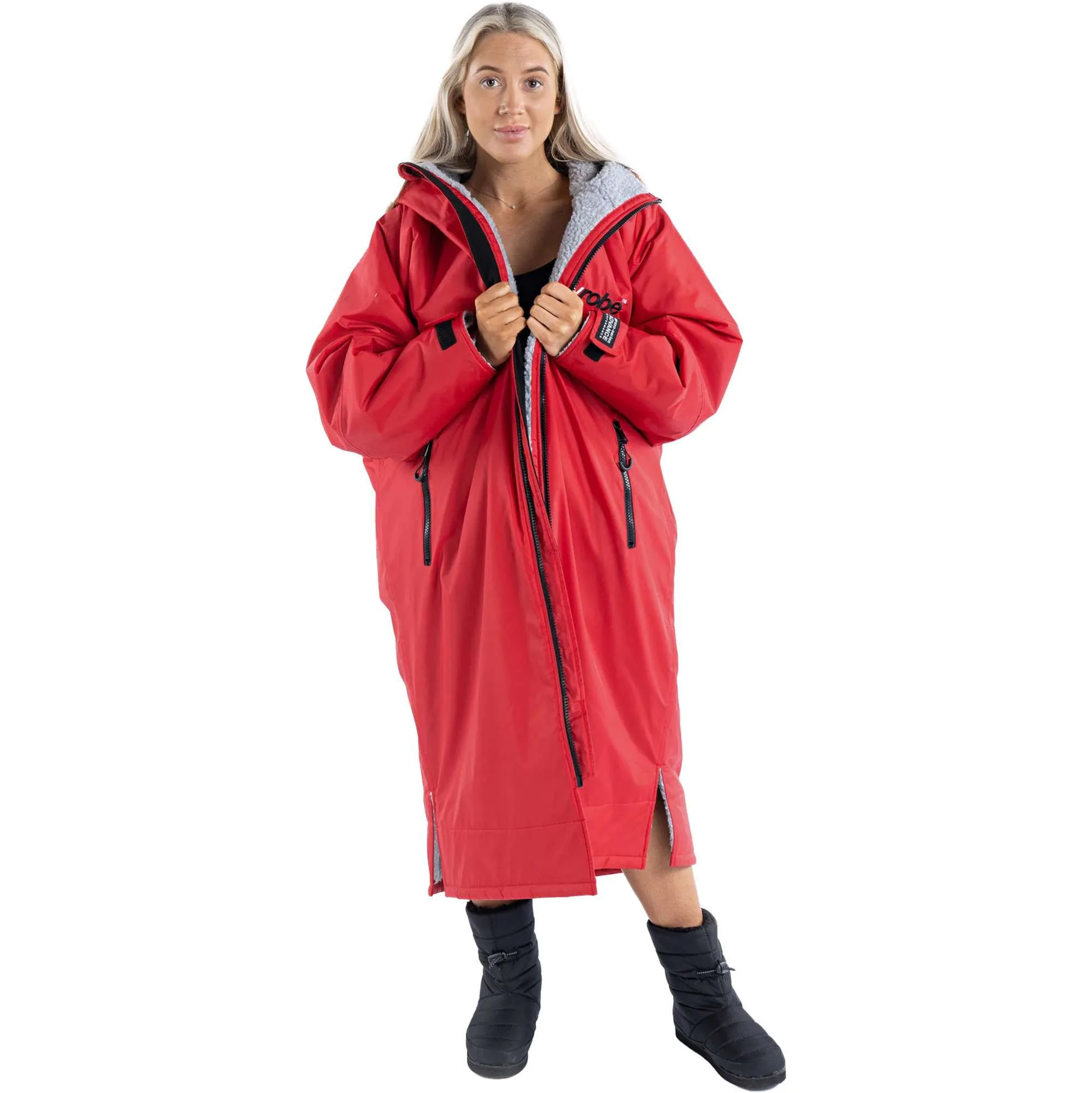 Dryrobe Advanced Long Sleeved - Black/Red - Image 13