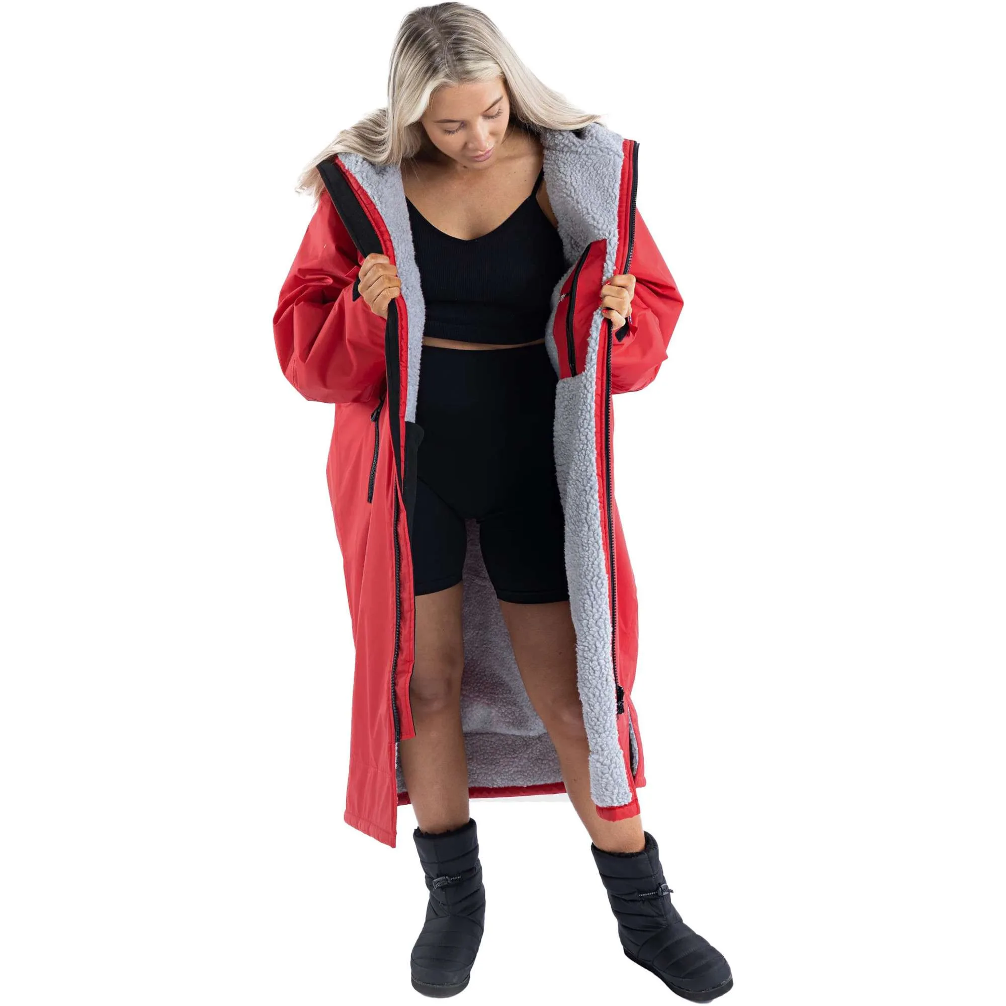 Dryrobe Advanced Long Sleeved - Black/Red - Image 10