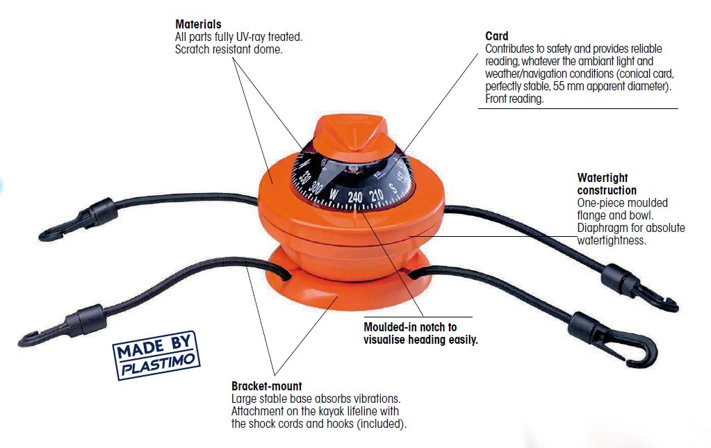 Plastimo 55 Steering Compass for Kayaks - Image 4