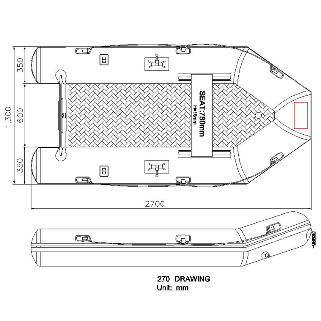 Seago Go-Lite 270 2.7m Inflatable Boat - Image 3